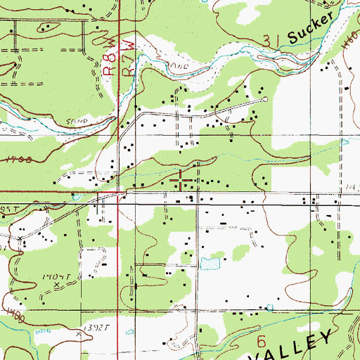Topographic Map of Althouse (historical), OR