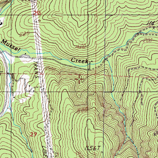 Topographic Map of Corbin (historical), OR