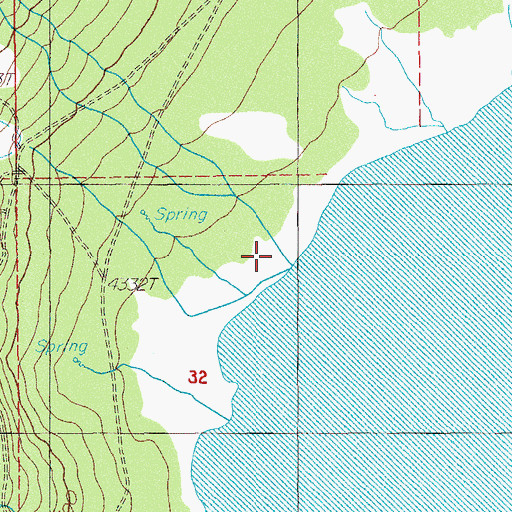 Topographic Map of Swan Creek, OR