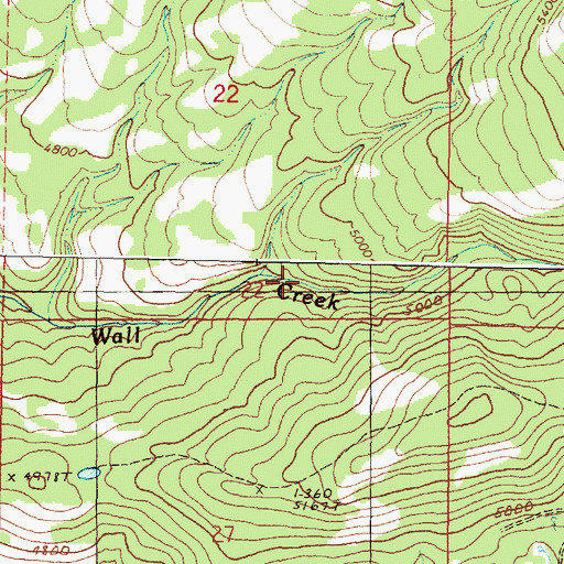 Topographic Map of Malheur National Forest, OR