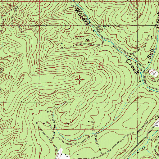 Topographic Map of Josephine County, OR