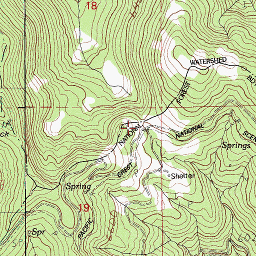 Topographic Map of Grouse Creek Gap, OR