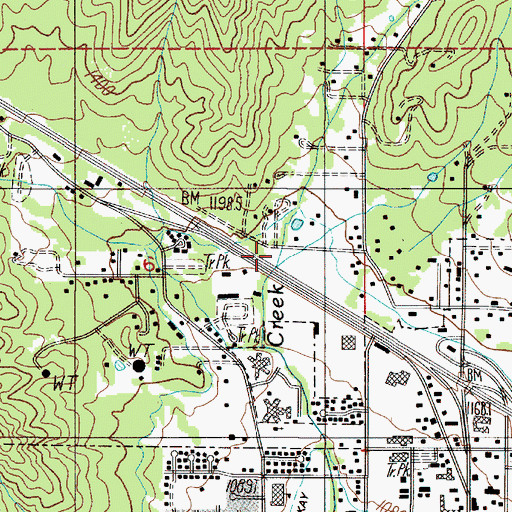 Topographic Map of West Fork Gilbert Creek, OR