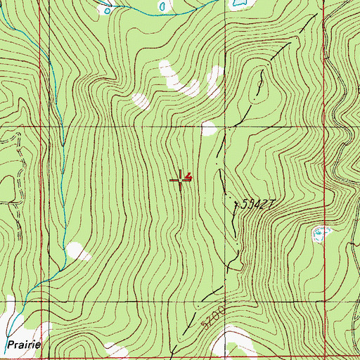 Topographic Map of Picture Rock Prairie, OR