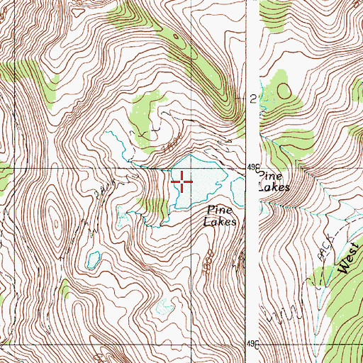 Topographic Map of Upper Pine Lake, OR