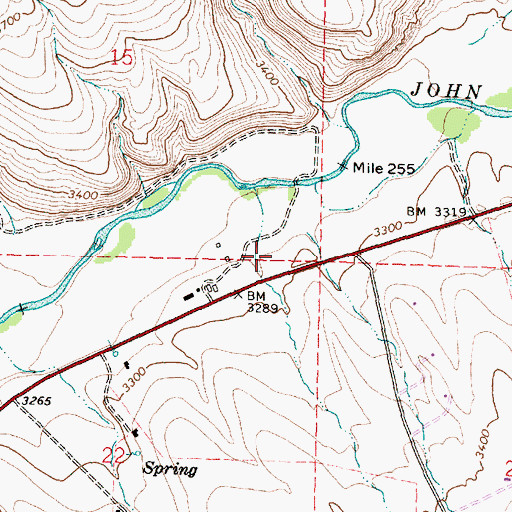 Topographic Map of Holiday Ranch, OR