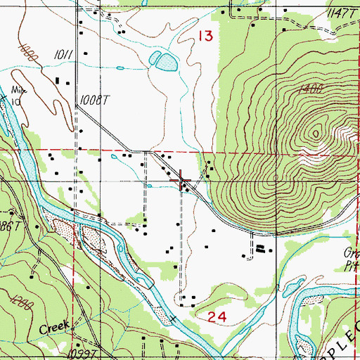 Topographic Map of Murphy Ditch, OR