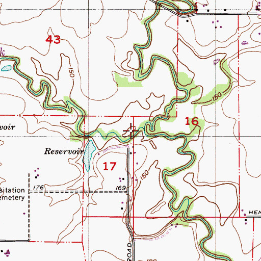 Topographic Map of West Fork Dairy Creek, OR
