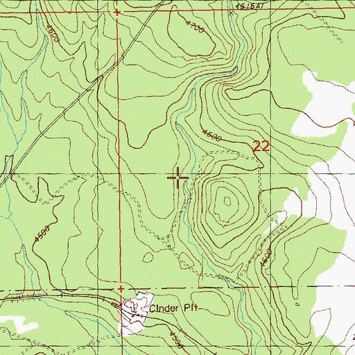 Topographic Map of Huckleberry Draw, OR