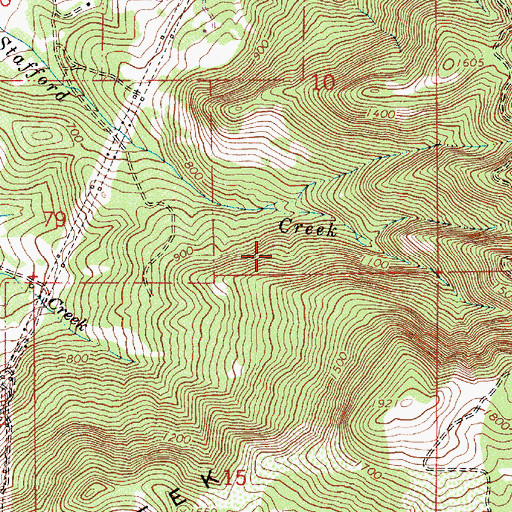 Topographic Map of Douglas Gardens Park, OR