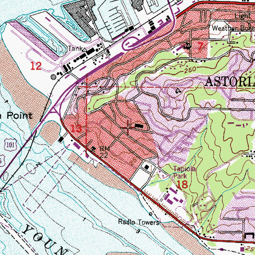 Topographic Map of Gray Elementary School, OR