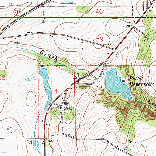Topographic Map of Rogers Wayside County Park, OR