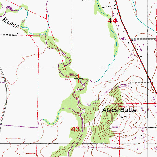 Topographic Map of Yamhill Creek, OR