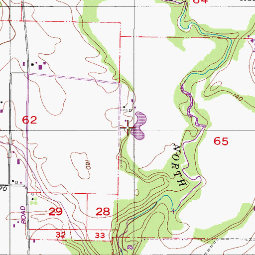 Topographic Map of Sitton Reservoir, OR