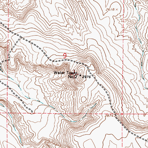 Topographic Map of Water Tower Number Two, OR