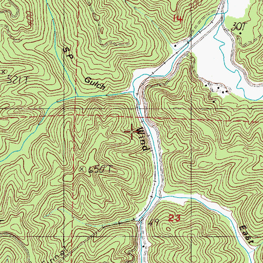 Topographic Map of Ivy (historical), OR