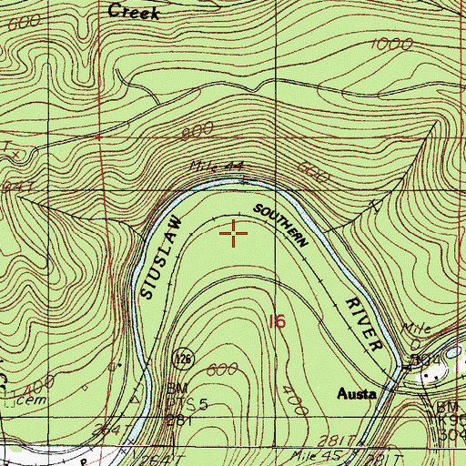 Topographic Map of Rollo (historical), OR