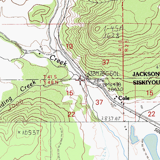 Topographic Map of Orcal (historical), OR