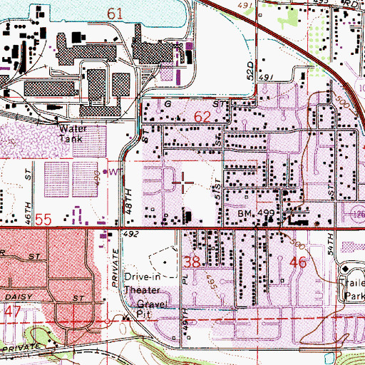 Topographic Map of Bob Artz Memorial Park, OR