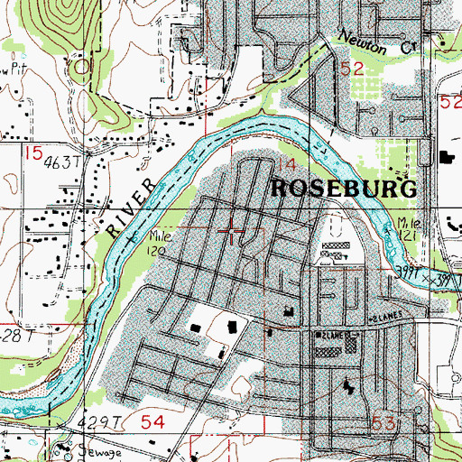 Topographic Map of Quintus Park, OR