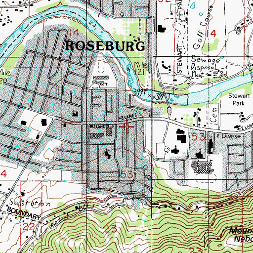 Topographic Map of Brown Park, OR