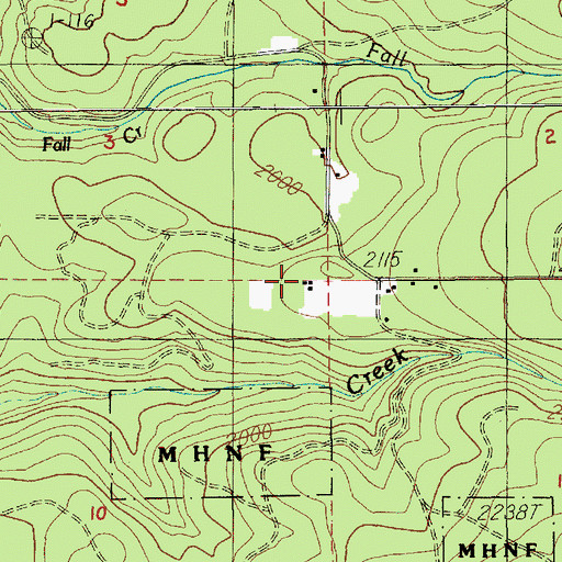 Topographic Map of Hesperin Camp, OR