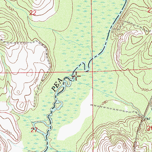 Topographic Map of Danner Creek, AL