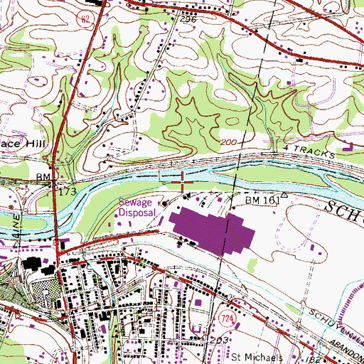 Topographic Map of Hay Creek, PA