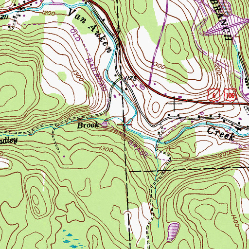 Topographic Map of Headley Brook, PA
