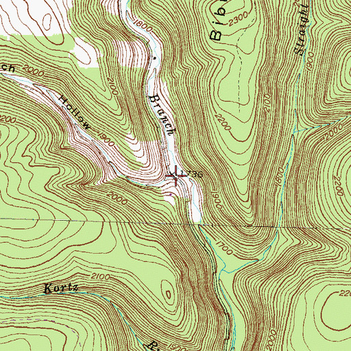 Topographic Map of Mosch Hollow, PA