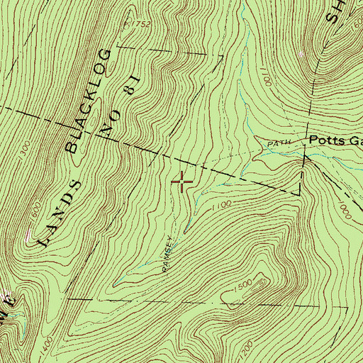 Topographic Map of Ramsey Path, PA