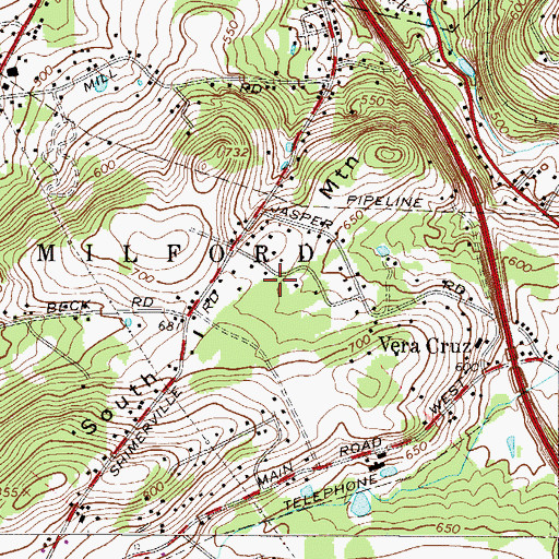 Topographic Map of South Mountain, PA