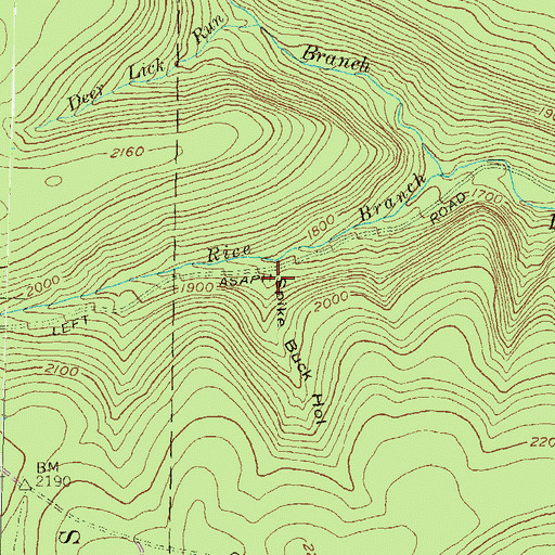 Topographic Map of Spike Buck Hollow, PA