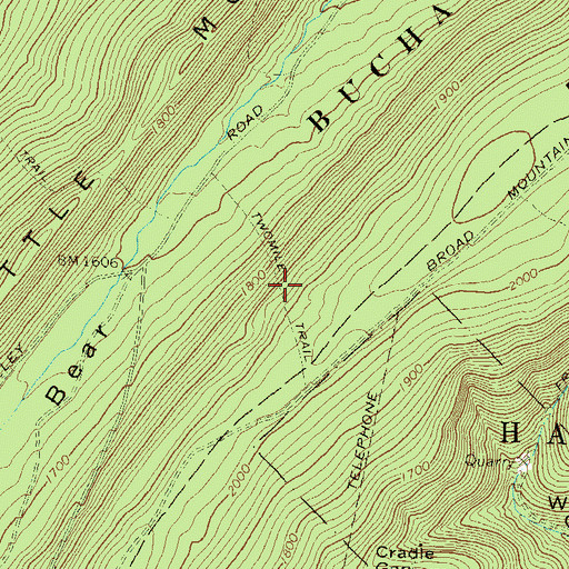 Topographic Map of Twomile Trail, PA