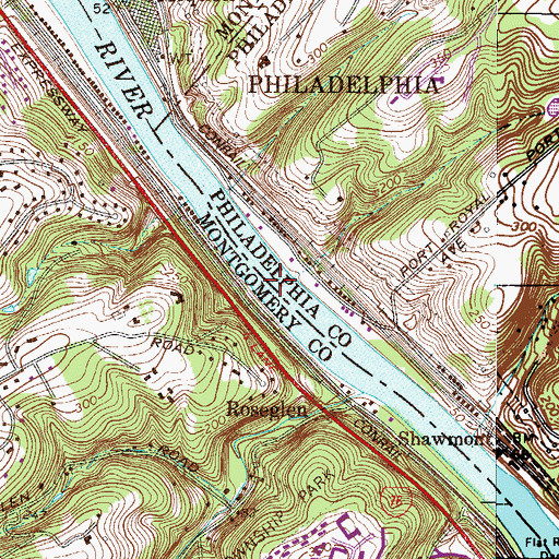 Topographic Map of Flat Rock Airport (historical), PA