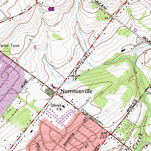 Topographic Map of Joe D Airport (historical), PA