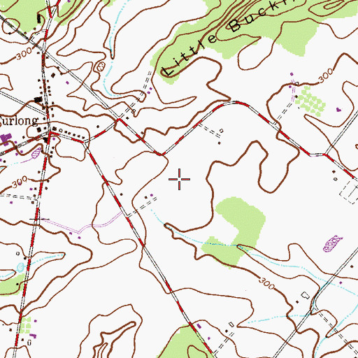 Topographic Map of Slack Airport, PA