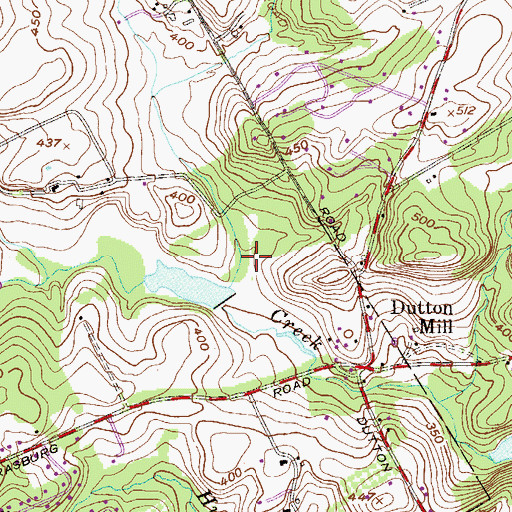 Topographic Map of Sinkler Dam, PA