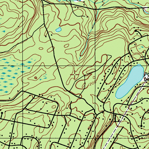Topographic Map of Pocono Mountain Lake Dam, PA