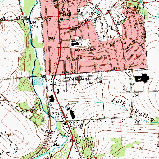 Topographic Map of Hellertown Union Cemetery, PA