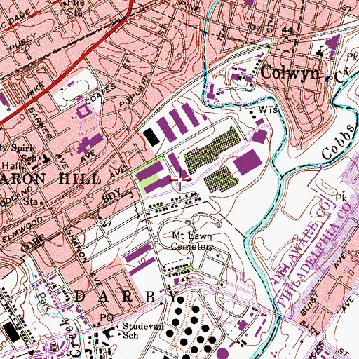 Topographic Map of Academy, PA