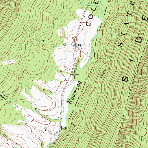 Topographic Map of Pine Grove School (historical), PA