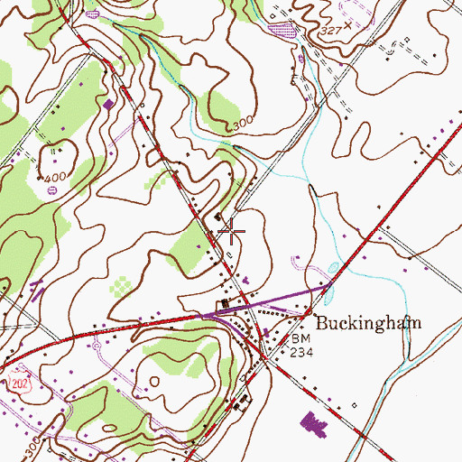 Topographic Map of Centerville, PA