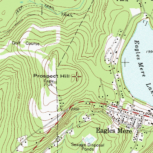 Topographic Map of Prospect Hill, PA