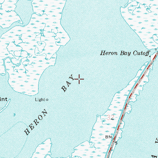 Topographic Map of Heron Bay, AL