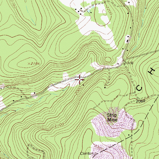 Topographic Map of South Spruce Run, PA