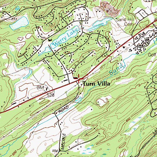 Topographic Map of Turn Villa, PA