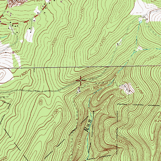 Topographic Map of Rock Spring School, PA