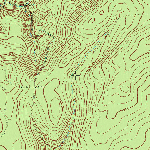 Topographic Map of Little Morris Trail, PA
