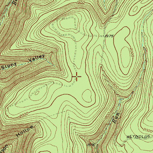 Topographic Map of Morris Trail, PA